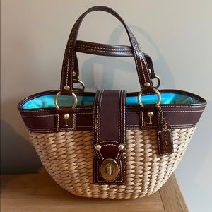 Wicker Authentic COACH purse.